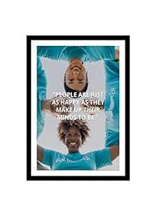 999Store Canvas Printed Framed Inspirational Poster for Wall (35X25Cms ...