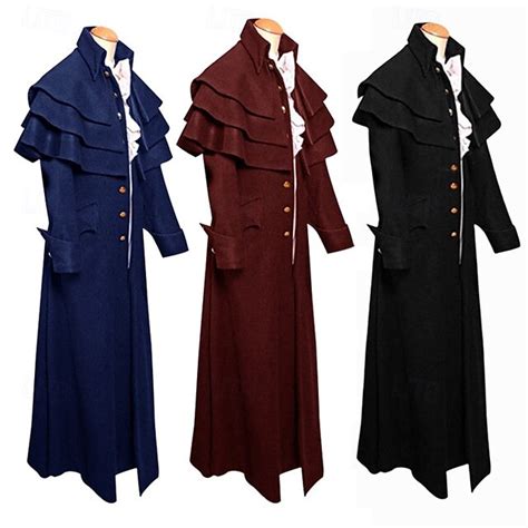 Retro Vintage Punk & Gothic Medieval Coat Outerwear Prince Plague ...