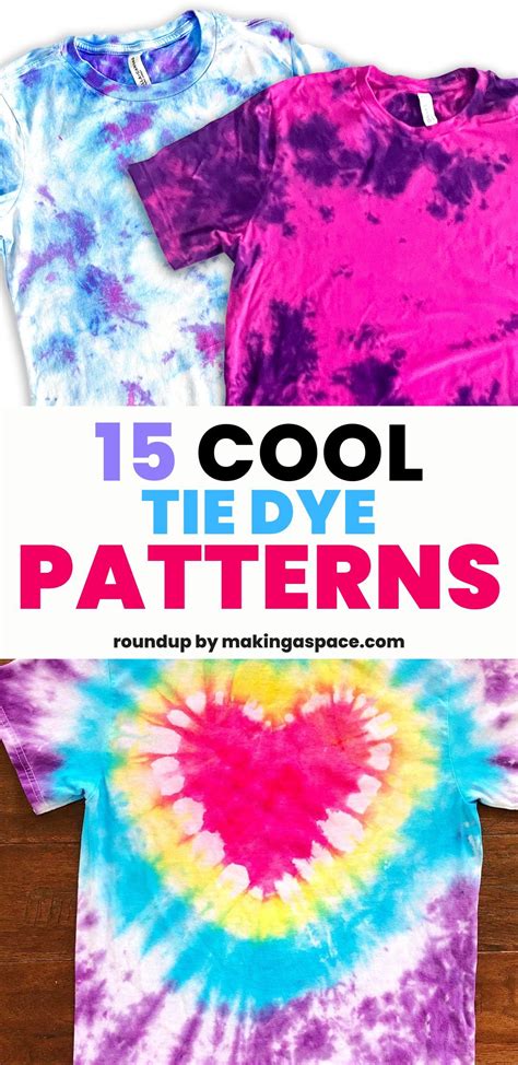 15 Cool Tie Dye Patterns And How to Make Them in 2025 | Tie dye ...