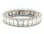 Platinum Emerald Shape Diamond Eternity Band (4.00 CTW.)-13042p