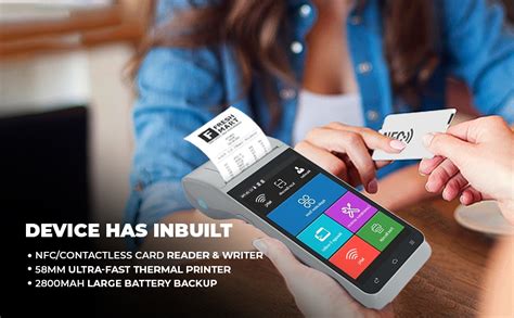 Handheld Touch Screen Mobile POS with Free Billing Software & Inbuilt ...