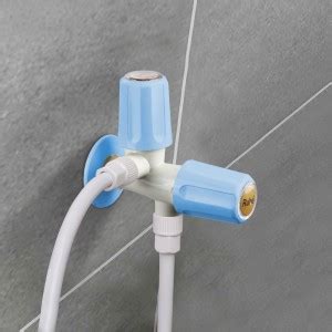 RUHE Indigo Round Collection 2 Way Angle Cock With Wall Flange (Pack Of ...