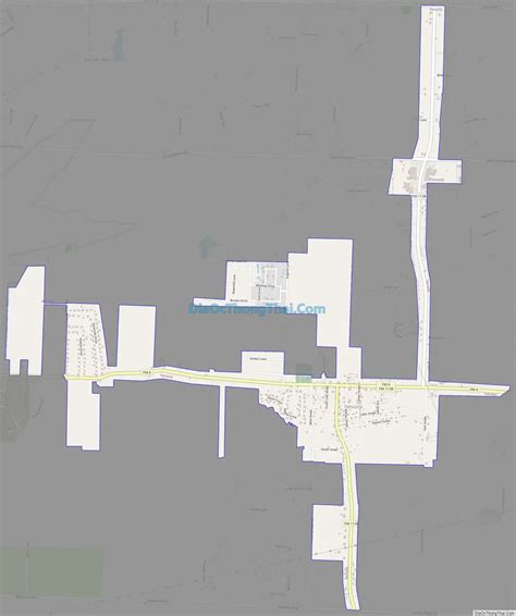 Map of Nevada city, Texas
