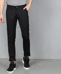 METRONAUT Regular Fit Men Viscose Rayon Black Trousers - Buy METRONAUT ...