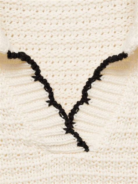 Mango Kids' Charly Contrast Stitch Trim Cotton Jumper, Light Beige