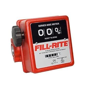 Fill-Rite 807C 3 Wheel Mechanical Meter, 5 to 20 GPM : Amazon.in: Car ...