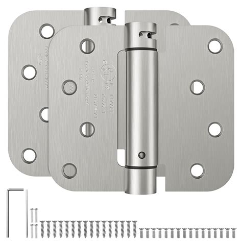 HOSOM Self Closing Spring Loaded Hinges, 4 Inch, Adjustable Tension for ...