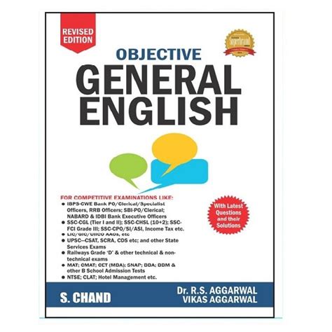 S.Chand Objective General English (English Medium, R.S. Aggarwal)