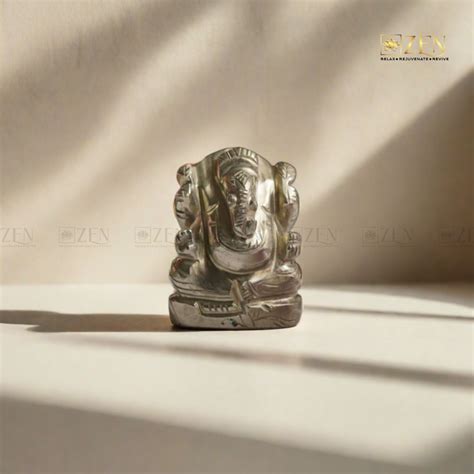 Pyrite Ganesha Idol: Symbolizing Wisdom and Abundance | The Zen Crystals