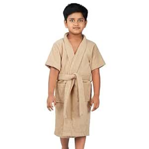 Buy Rangoli Mini Noble 100% Cotton Kids Bathrobe, 400 GSM | Ultra-Soft ...