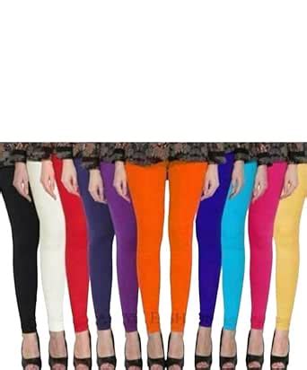 Buy PR PINK ROYAL Fashion Viscose Lycra Fabric Leggings for Women Multi ...