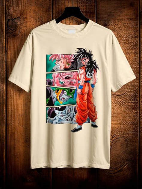 Camiseta Camisa Dragon Goku Majin Boo Freeza Cell Black Goku Yamcha ...