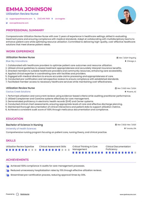 10+ Utilization Review Nurse Resume Samples & Templates for 2025