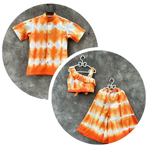 Orange Tie Dye Sibling Set – House of KAAJ