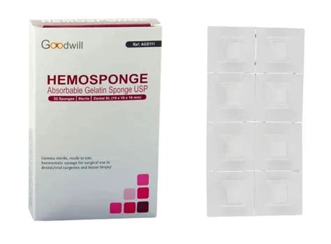 Goodwill Hemosponge USP - Absorbable Gelatin Sponge | Beetle Dental