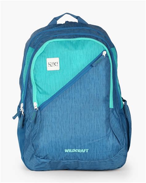 Buy Blue Wildcraft Colourblock Backpack with Padded Shoulder Straps | AJIO