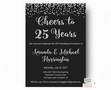 25th Wedding Anniversary Invitation Matter by 25th Anniversary Invitations Printable 25th Wedding 25th Wedding Anniversary Invitation Matter
