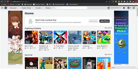 Image result for Roblox Main Screen