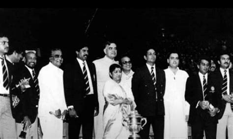 WATCH: When Lata Mangeshkar performed for 1983 World Cup winning team ...
