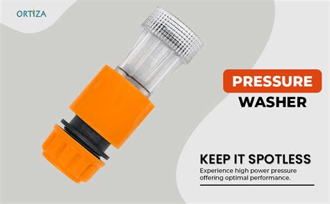 ORTIZA® Pressure Washer 1/2'' Quick Connectors & Filters Set of 3Pcs ...