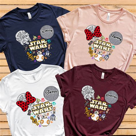 Custom Star Wars Shirts, Disney Star Wars Family Shirts, Star Wars ...
