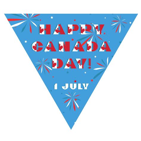 Happy Canada day card. Pattern with National flag red and white color ...