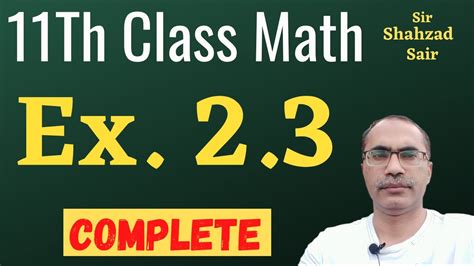 Image result for 11th Maths Example 2.3