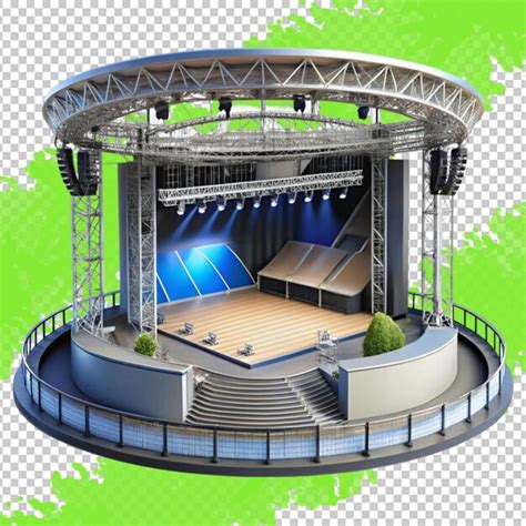 A stage with a band on it | Premium AI-generated PSD