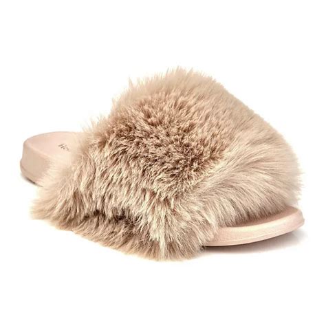 Henry Ferrera Paco Women's Faux-Fur Slide Sandals