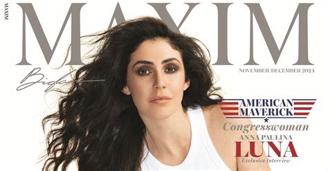 Congresswoman Anna Paulina Luna Is Maxim's November/December Cover Model - Maxim - Statfolio News