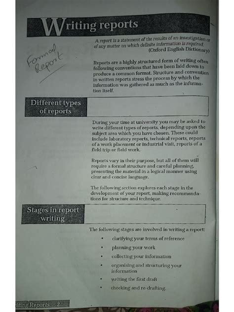 Image result for Basic Report Structure