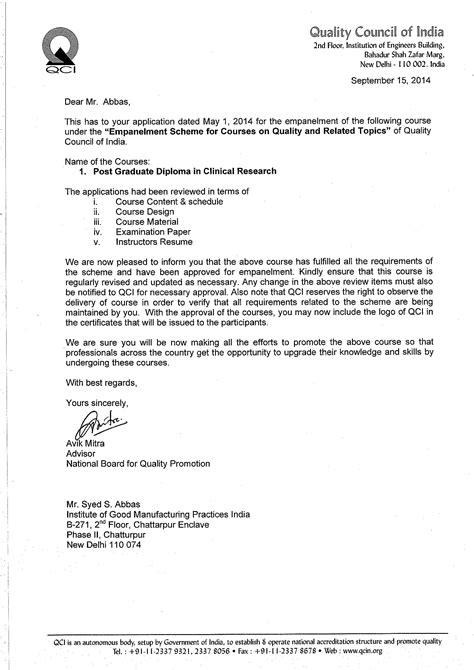 Accreditation and Awards | IGMPI