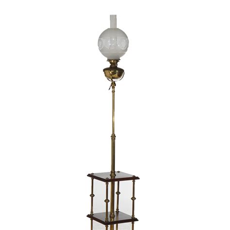 Antique Neoclassical Mahogany and Brass Piano Floor Lamp c1890 For Sale ...