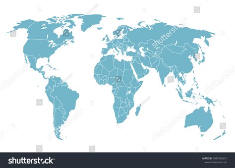 World Map Vector Flat Perspective 的图像结果