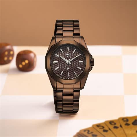 Buy Online Vyb Challenger By Fastrack Quartz Analog Brown Dial Brown ...