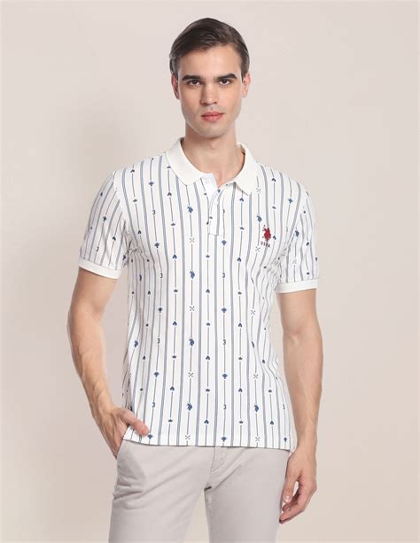 Graphic Print Striped Polo Shirt – U.S. Polo Assn. India