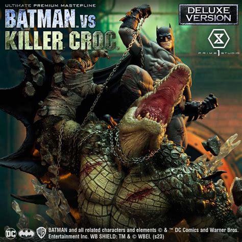 Dc Comics Batman vs. Killer Croc (Deluxe Version) Statue By Prime 1 St