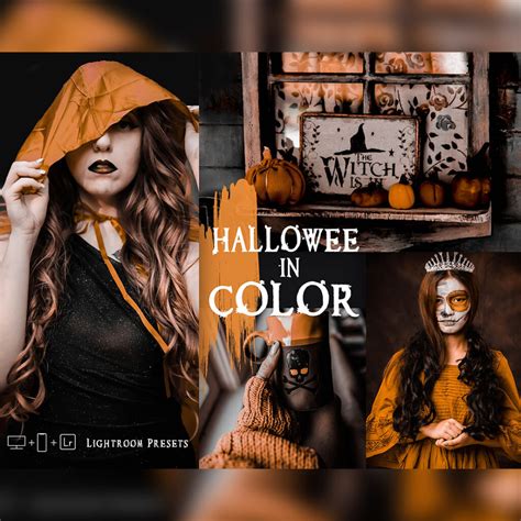 12 Halloween In Color Lightroom Presets, Moody Halloween Preset, Gray ...