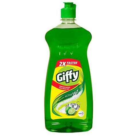 Giffy Green Lime & Active Salt Concentrated Dish Wash Gel, 750ml ...
