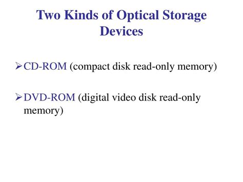 Optical Storage Device Types 的图像结果