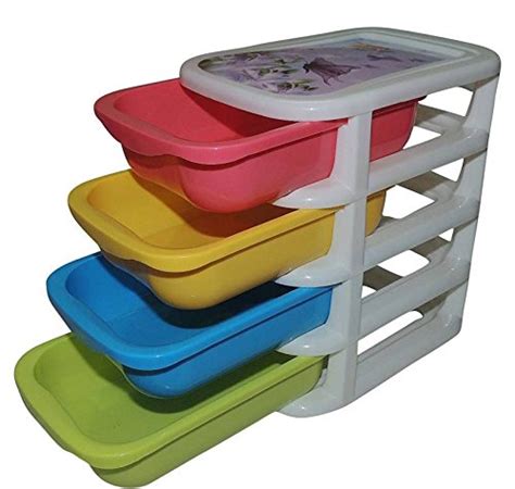 SWADEC Multi Segment Mini 4 Layer Desktop Drawer Desk Organizer Storage ...