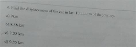 CASE: The following table shows the speedometer readings of a car. 10: ...