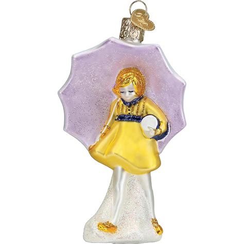 Old World Christmas Morton Umbrella Girl Blown Glass Holiday Ornament ...