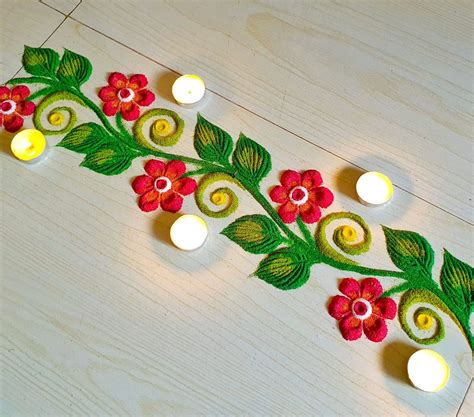 Border rangoli designs rangoli border designs simple border rangoli ...
