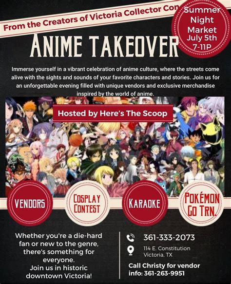 Anime Night Market, 114 E. Constitution, Victoria, TX, 5 July 2025 ...