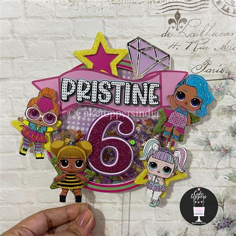 Personalized / Customized LOL Dolls Shaker Cake Topper with Name and A ...