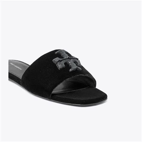 Tory Burch Eleanor Pav Slide PERFECT BLACK – Kicks Machine