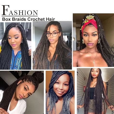XCHSLB 7 Packs Goddess Box Braids Crochet Hair 18 Inch India | Ubuy
