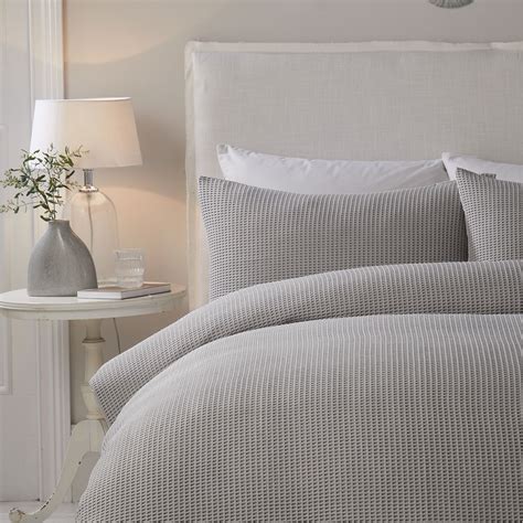 Serene Home | Lindly Waffle Weave Duvet Cover Set in Navy | Duvet Cover ...