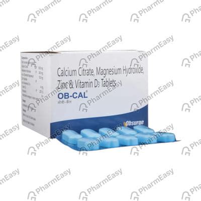Ob Cal Strip Of 10 Tablets: Uses, Side Effects, Price & Dosage | PharmEasy